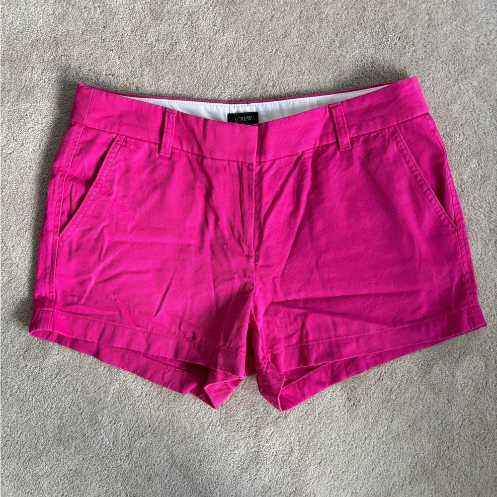 J. Crew Women's Chino Pink Shorts